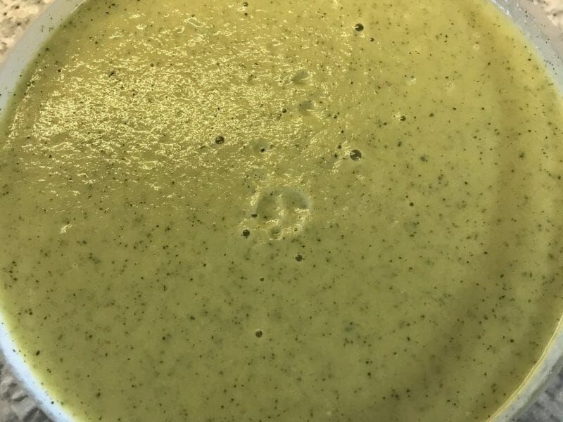 Cliquez pour zoomer ! Soupe froide courgette et concombre Thermomix par Coconini