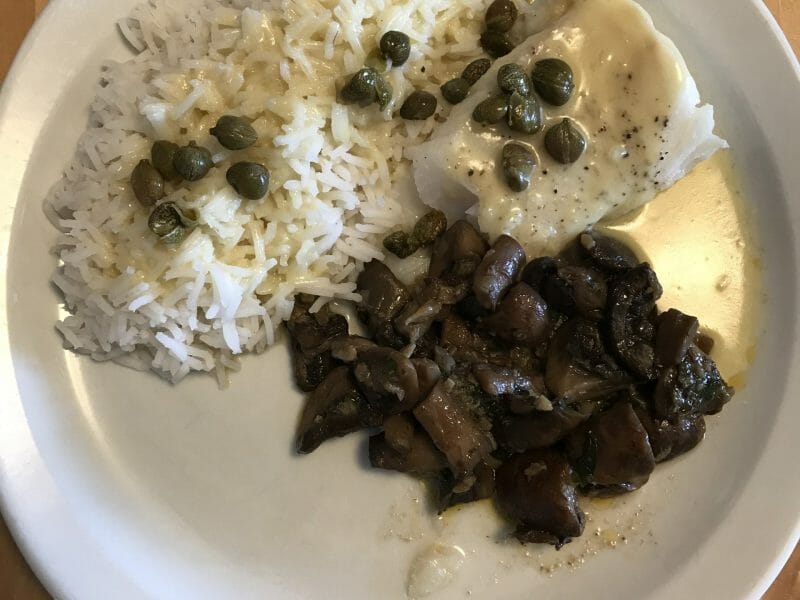 Cliquez pour zoomer ! Filets de sole aux crevettes et champignons Thermomix par Coconini