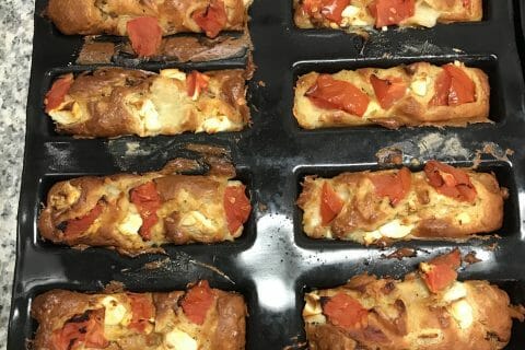 Cliquez pour zoomer ! Cake tomates mozzarella et lardons Thermomix par Coconini