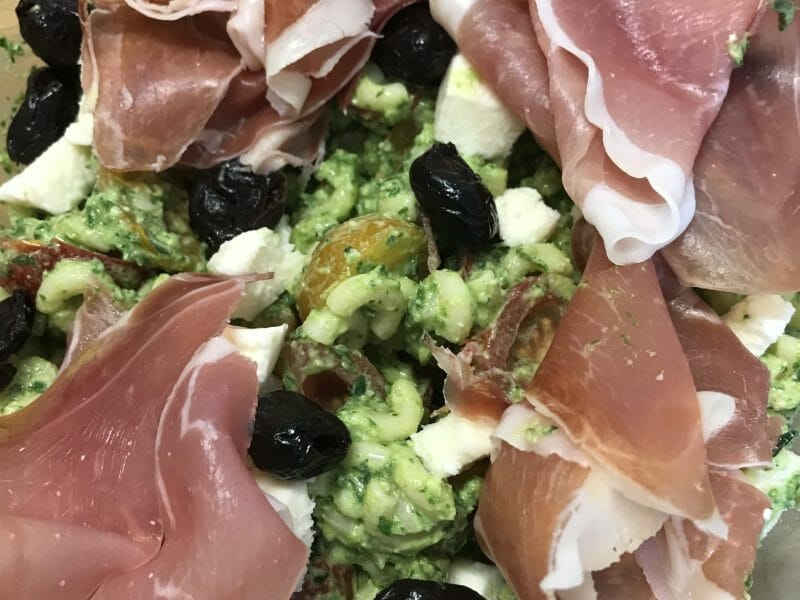 Cliquez pour zoomer ! Salade de penne à l’italienne Thermomix par Coconini