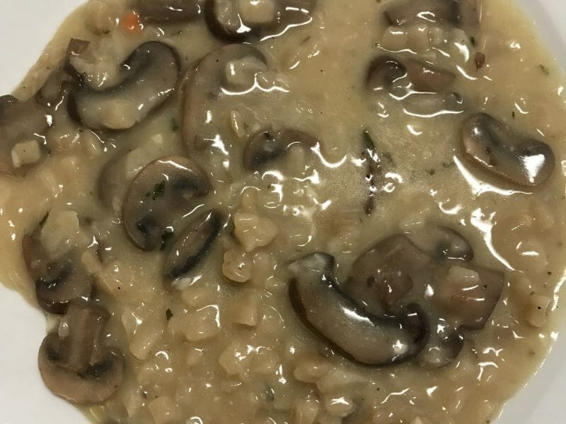 Cliquez pour zoomer ! Risotto de crozets et champignons Thermomix par Coconini