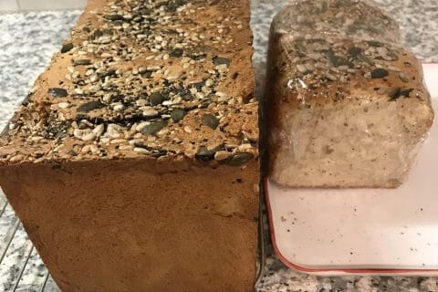 Cliquez pour zoomer ! Pain de mie aux blancs d’oeufs et aux graines de céréales Thermomix par Coconini