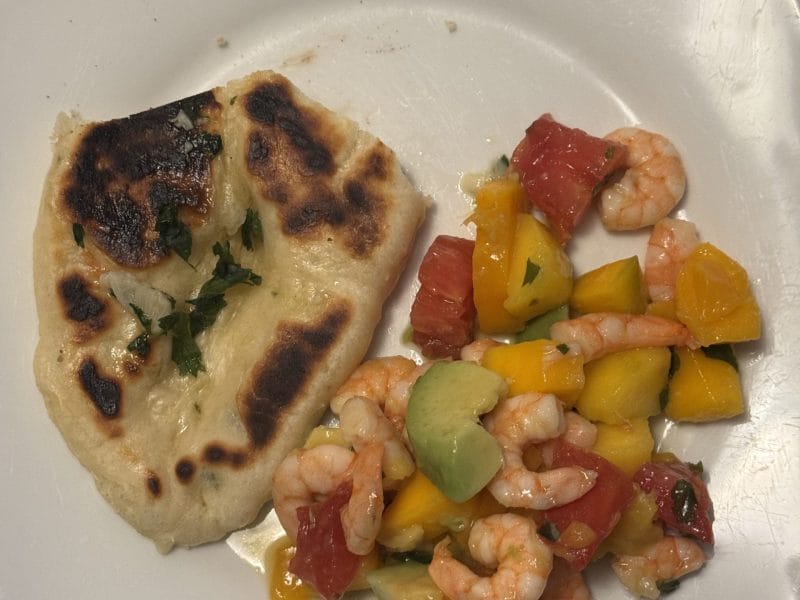 Cliquez pour zoomer ! Naans à l’ail et à la coriandre Thermomix par Coconini