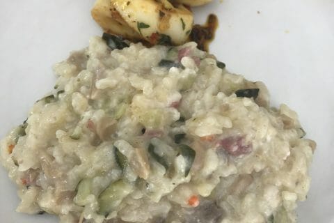 Cliquez pour zoomer ! Risotto champignons et courgettes Thermomix par Coconini