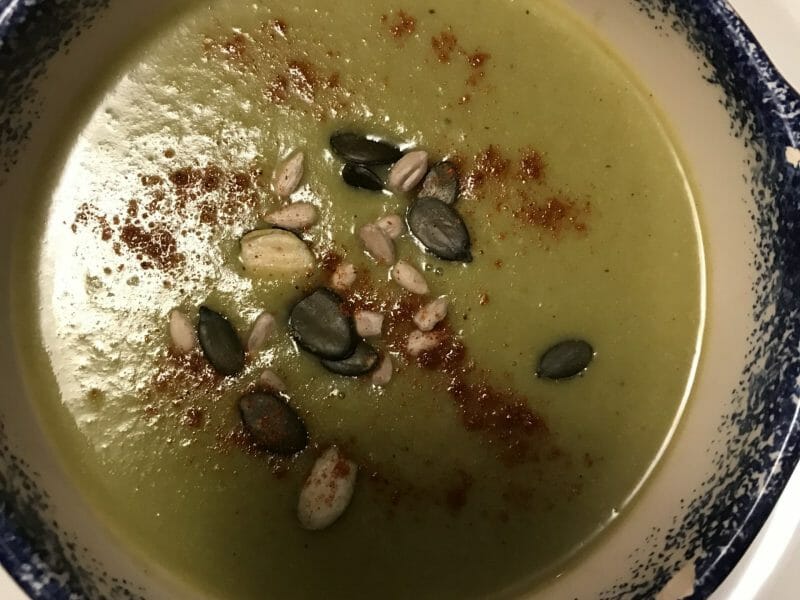 Cliquez pour zoomer ! Velouté de verts de poireaux Thermomix par Coconini