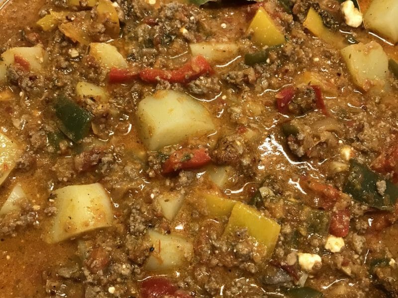 Cliquez pour zoomer ! Boeuf aux poivrons et pommes de terre Thermomix par Coconini