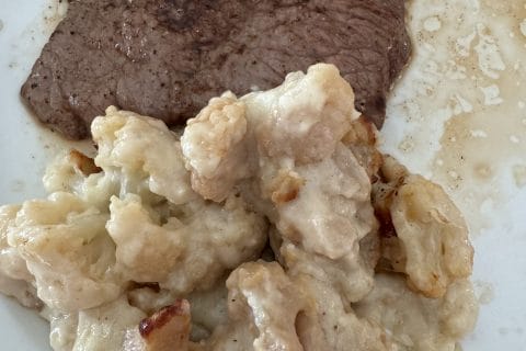 Cliquez pour zoomer ! Gratin de chou-fleur au gorgonzola et aux noix Thermomix par Coconini