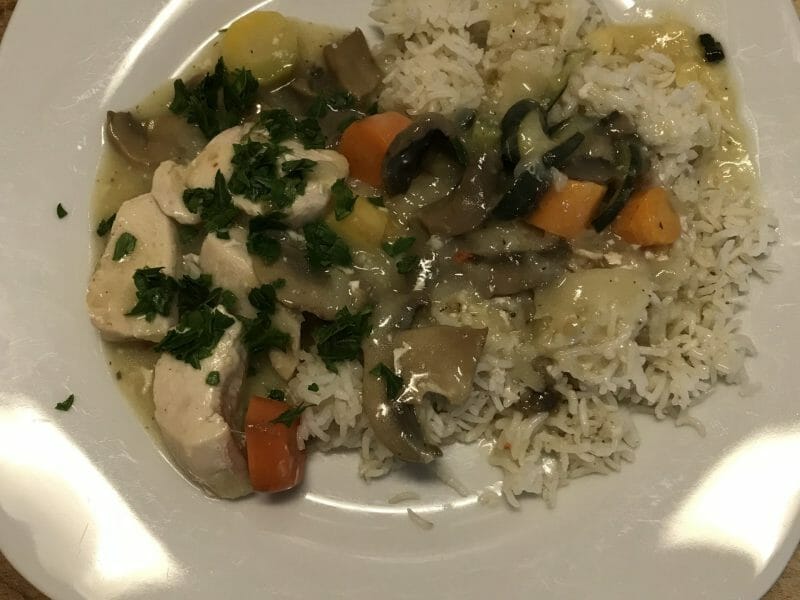 Cliquez pour zoomer ! Fricassée de poulet Thermomix par Coconini