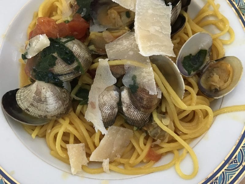 Cliquez pour zoomer ! Spaghettis aux palourdes Thermomix par Coconini