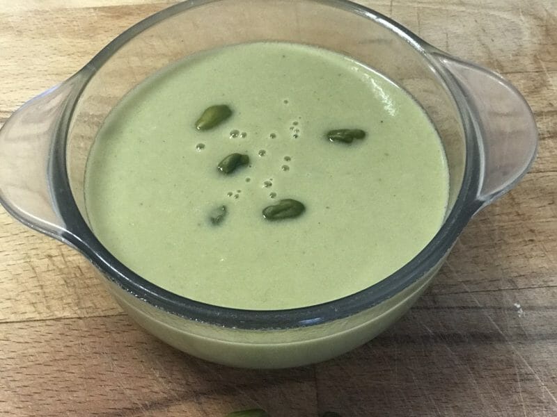 Cliquez pour zoomer ! Crème d’asperges et pistaches Thermomix par Coconini