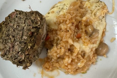 Cliquez pour zoomer ! Gratin de riz façon pizza Thermomix par Coconini
