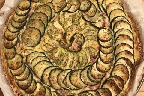 Cliquez pour zoomer ! Tarte courgettes et ricotta Thermomix par Coconini