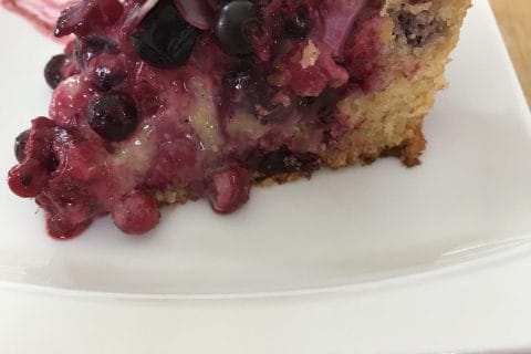 Cliquez pour zoomer ! Gâteau amandes et fruits rouges Thermomix par Coconini