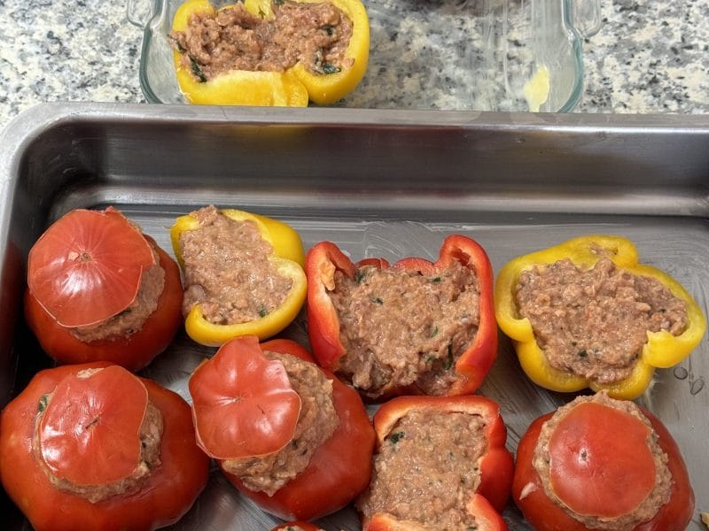 Cliquez pour zoomer ! Tomates farcies Thermomix par Coconini