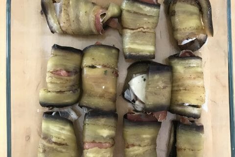 Cliquez pour zoomer ! Roulés d’aubergines au jambon Thermomix par Coconini