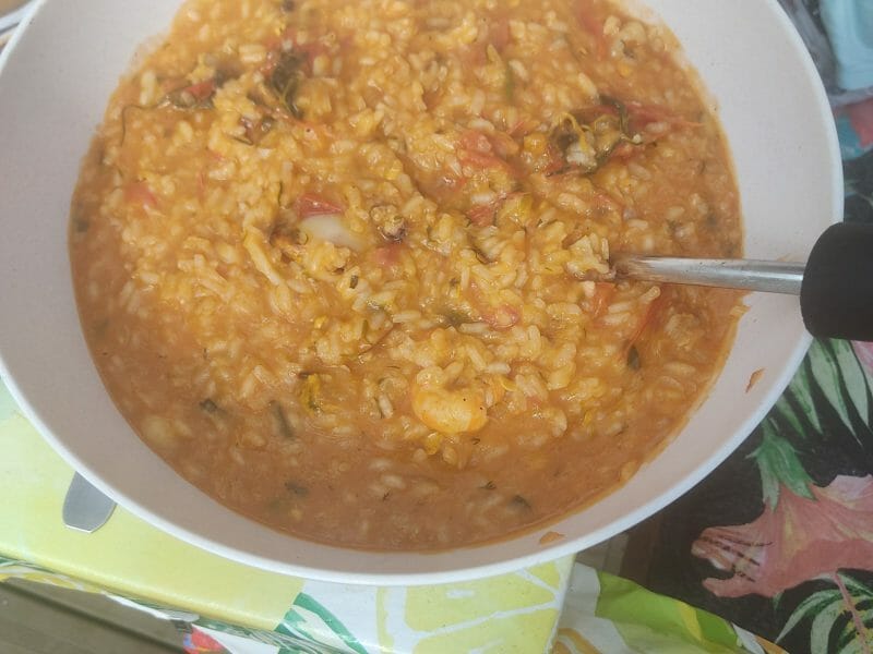 Cliquez pour zoomer ! Risotto aux fruits de mer Thermomix par larebelle