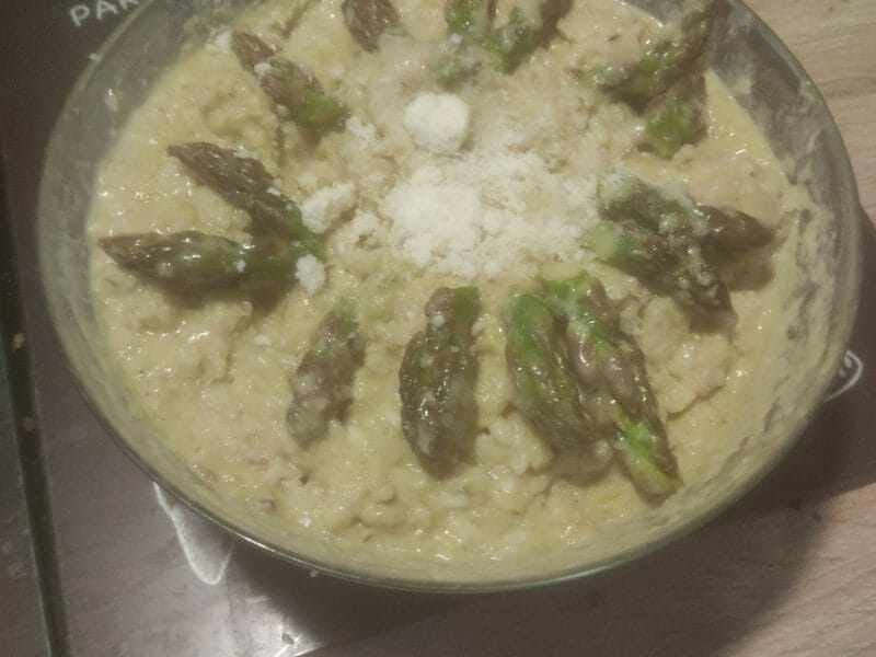 Cliquez pour zoomer ! Risotto aux asperges vertes Thermomix par larebelle