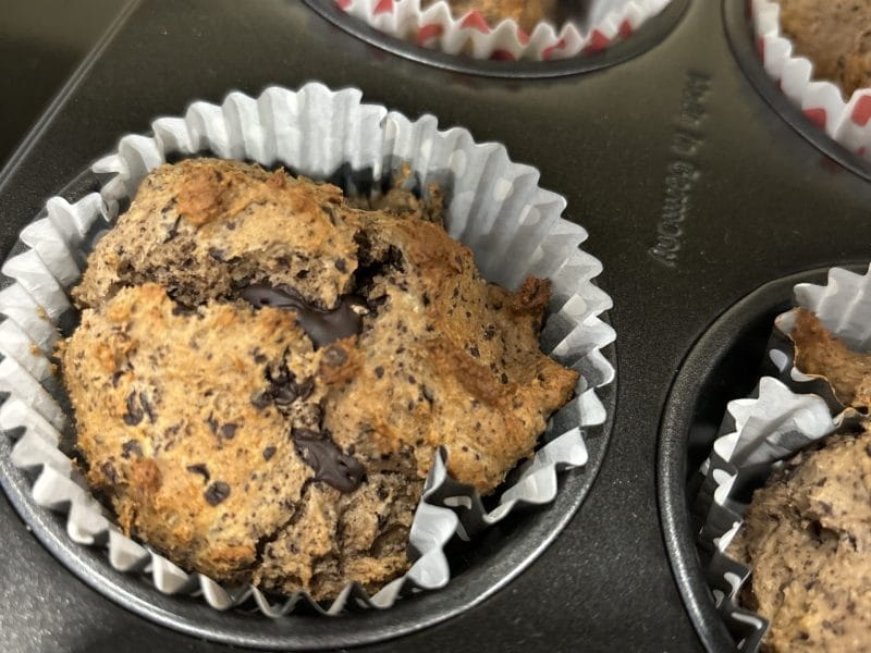 Cliquez pour zoomer ! Muffins au son d’avoine et aux pépites de chocolat Thermomix par Roberta