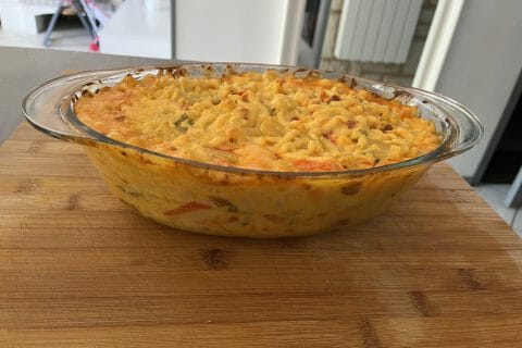 Cliquez pour zoomer ! Gratin de macaroni poivrons et chorizo Thermomix par Cindy
