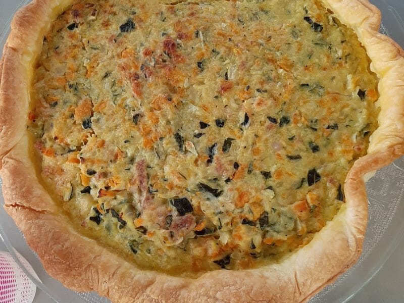 Cliquez pour zoomer ! Tarte courgettes et carottes Thermomix par coralie_367