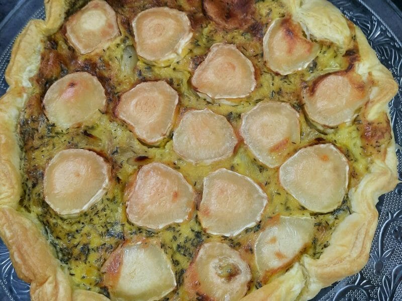 Cliquez pour zoomer ! Tarte aux échalotes et au chèvre Thermomix par coralie_367