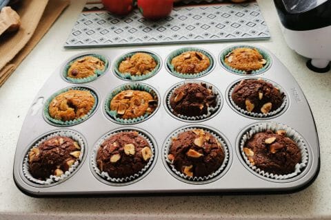 Cliquez pour zoomer ! Muffins noix de pécan  et pépites de chocolat Thermomix par mame95