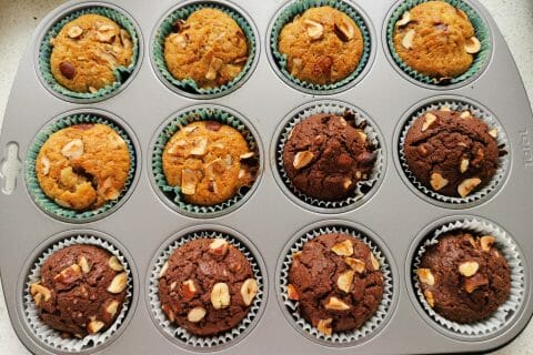 Cliquez pour zoomer ! Muffins noix de pécan  et pépites de chocolat Thermomix par mame95