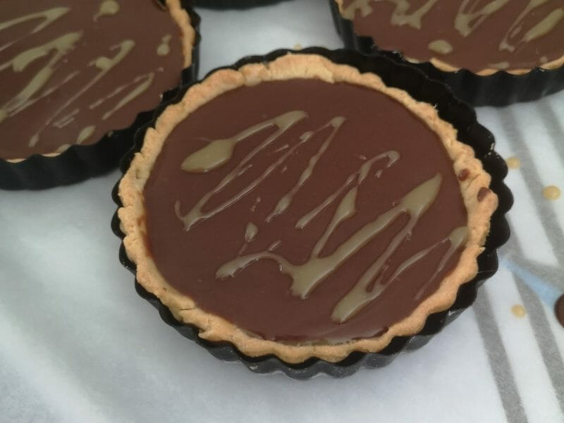 Cliquez pour zoomer ! Tartelettes chocolat et caramel beurre salé Thermomix par emilie_975