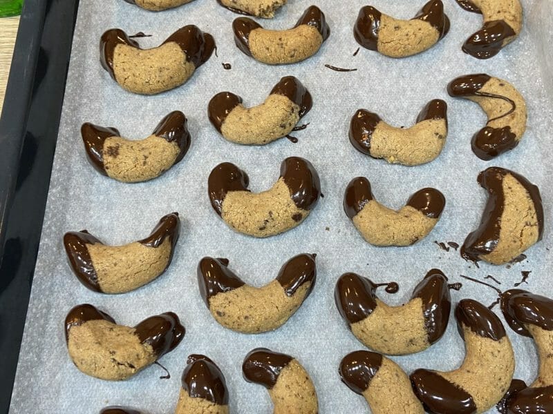 Cliquez pour zoomer ! Croissants noisettes et chocolat Thermomix par aurelie38230