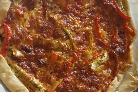 Cliquez pour zoomer ! Quiche poivrons et courgettes Thermomix par Vero