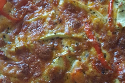 Cliquez pour zoomer ! Quiche poivrons et courgettes Thermomix par Vero