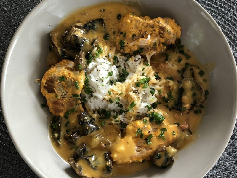 Cliquez pour zoomer ! Filet mignon de porc au lait de coco Thermomix par corinne_304