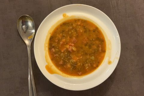 Cliquez pour zoomer ! Soupe de lentilles au chorizo Thermomix par Nathalie074