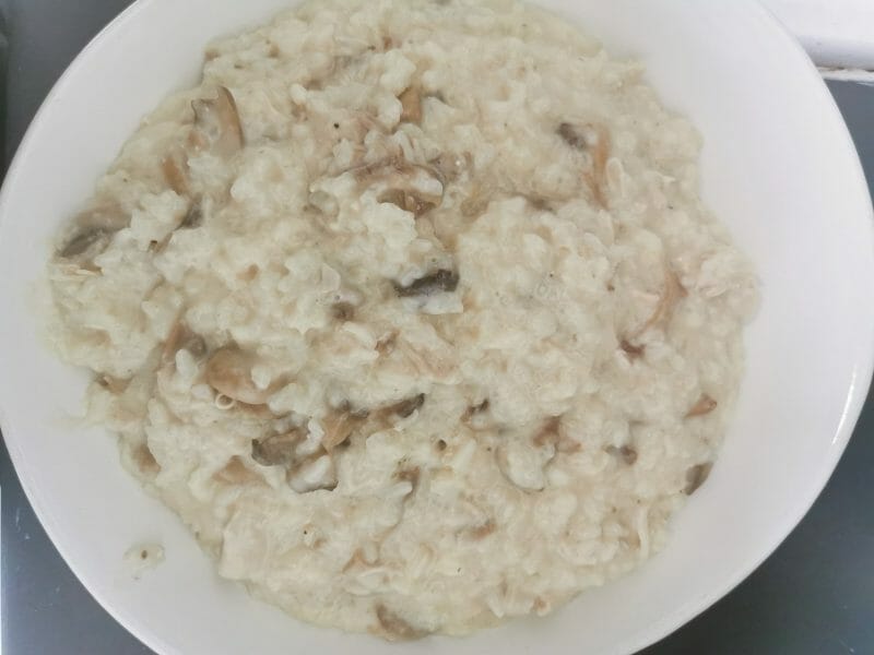 Cliquez pour zoomer ! Risotto poulet et champignons Thermomix par Aubarine