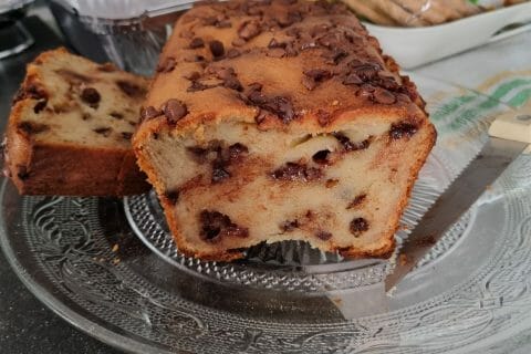 Cliquez pour zoomer ! Cake banane et pépites de chocolat Thermomix par vanessa_529