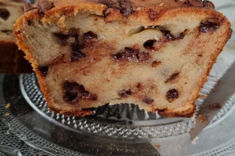 Cliquez pour zoomer ! Cake banane et pépites de chocolat Thermomix par vanessa_529
