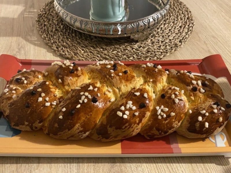 Cliquez pour zoomer ! Brioche tressée à la mie filante Thermomix par taniia