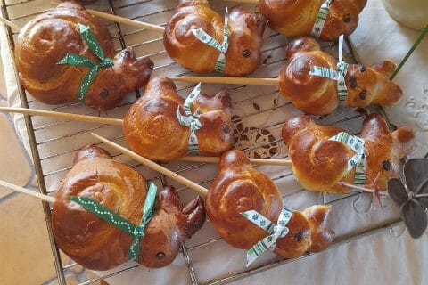 Cliquez pour zoomer ! Brioches lapin de Pâques Thermomix par pongobob83