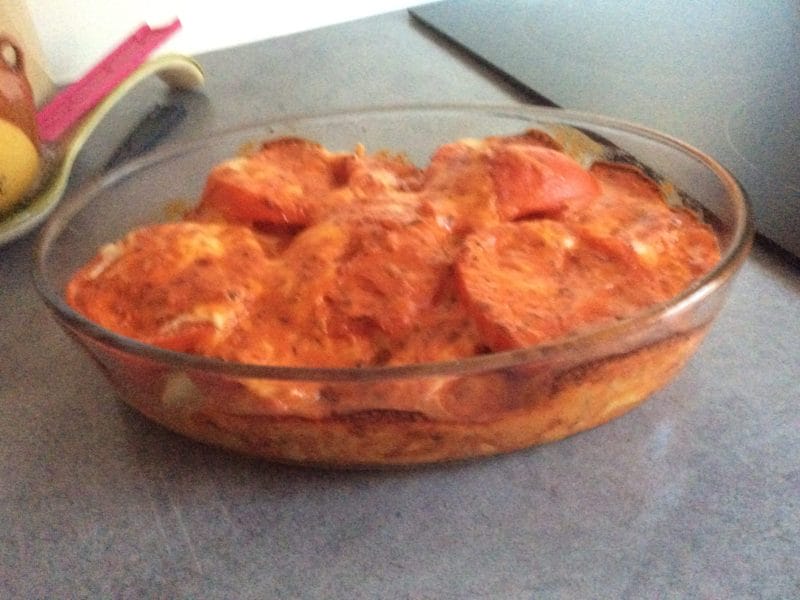 Cliquez pour zoomer ! Gratin de tortellini tomate mozzarella Thermomix par boissieu