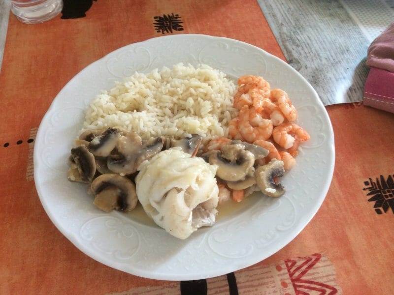 Cliquez pour zoomer ! Filets de sole aux crevettes et champignons Thermomix par boissieu