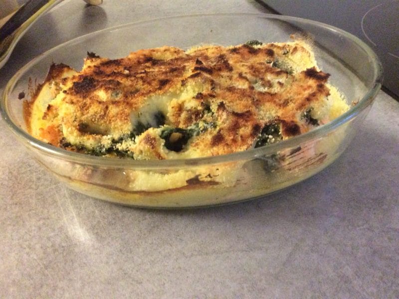 Cliquez pour zoomer ! Parmentier de saumon aux épinards Thermomix par boissieu