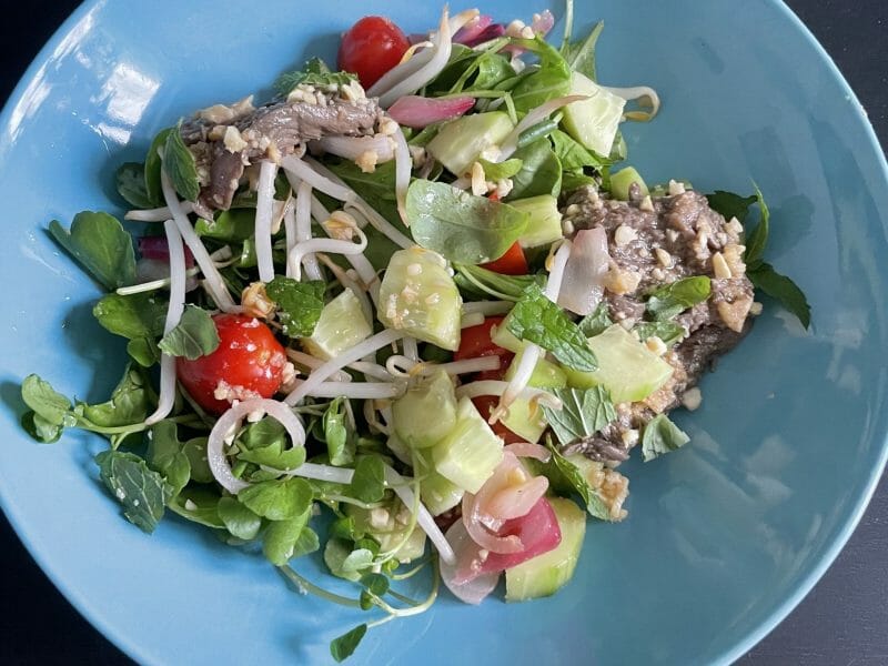 Cliquez pour zoomer ! Salade thaï au boeuf Thermomix par Sylviane92230