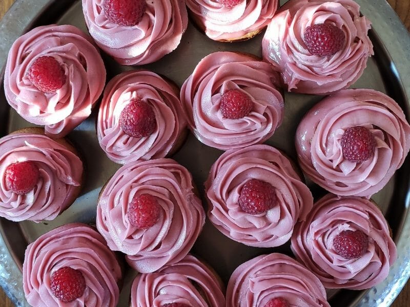 Cliquez pour zoomer ! Cupcakes à la framboise Thermomix par vero38440