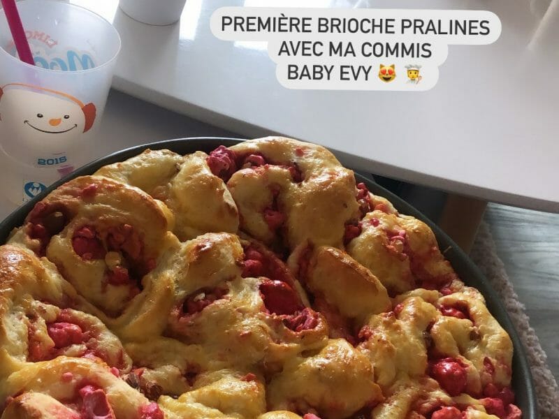 Cliquez pour zoomer ! Brioche aux pralines roses Thermomix par annadudu63