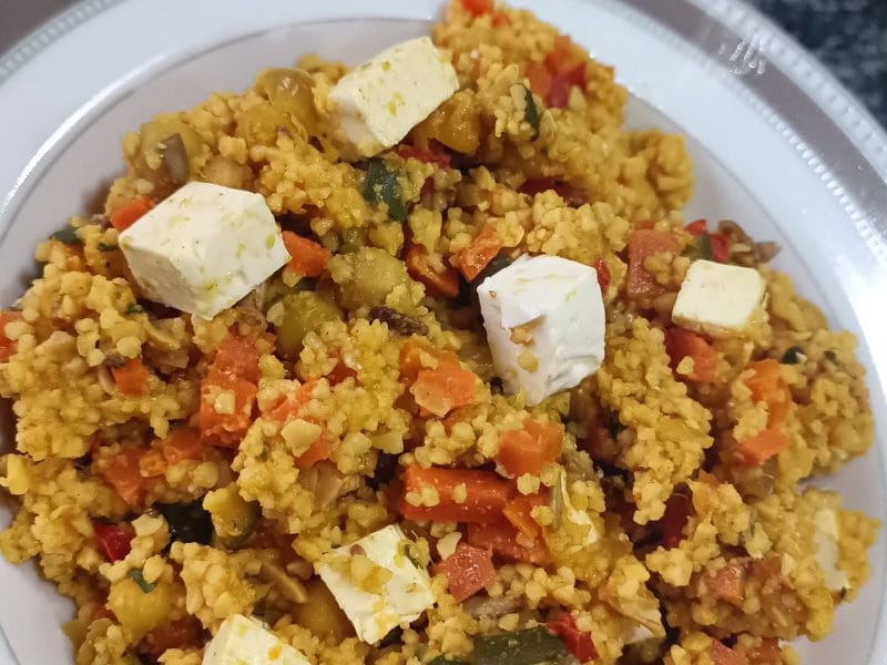 Cliquez pour zoomer ! Bowl méditerranéen aux légumes et céréales Thermomix par ams54