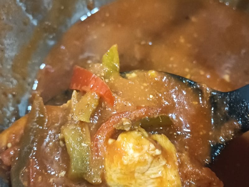 Cliquez pour zoomer ! Escalopes de poulet basquaise Thermomix par ams54