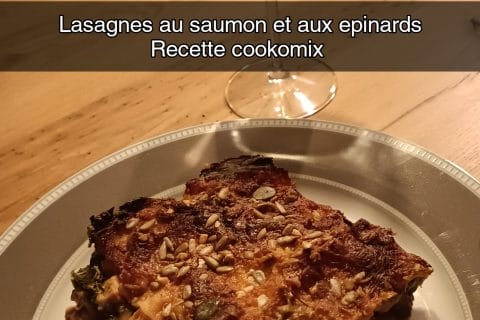 Cliquez pour zoomer ! Lasagnes au saumon et aux épinards Thermomix par ams54