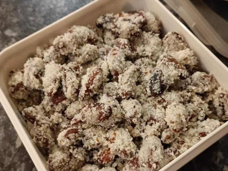 Cliquez pour zoomer ! Amandes grillées à la noix de coco Thermomix par ams54