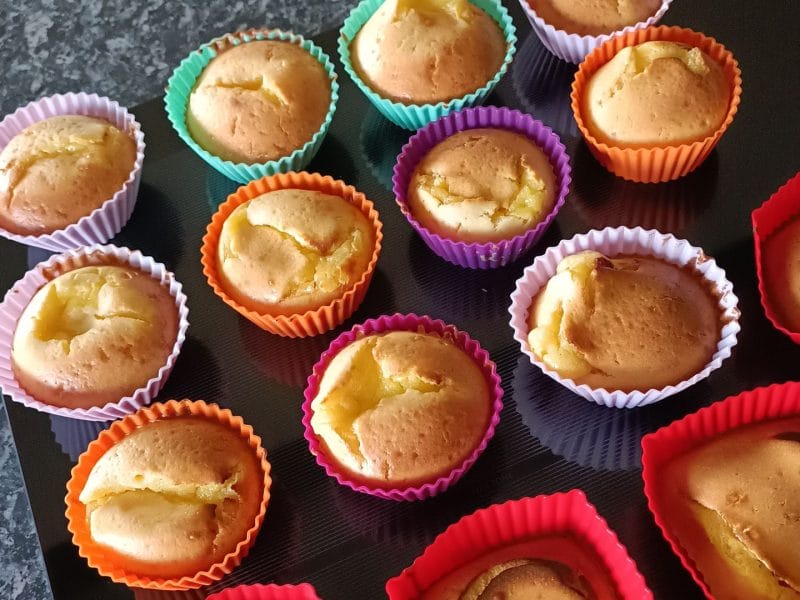 Cliquez pour zoomer ! Fondants au citron, coeur de lemon curd Thermomix par ams54