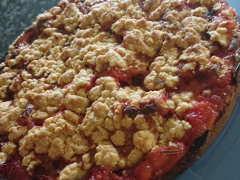 Cliquez pour zoomer ! Crumb cake aux prunes Thermomix par ams54